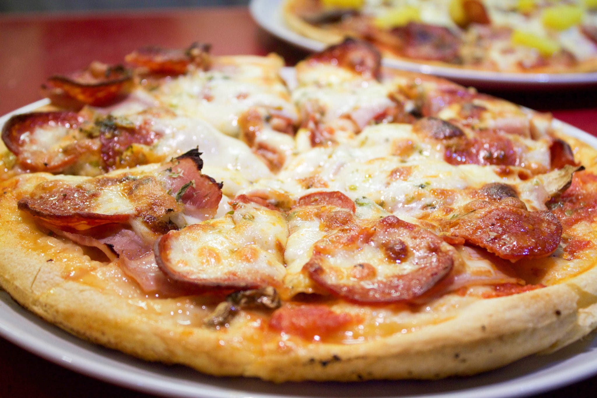 Mozarella Pizza close up
